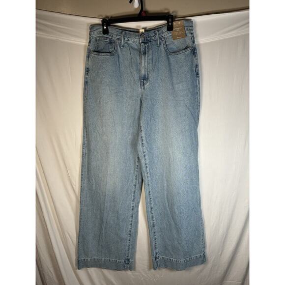 Madewell Denim - Madewell Womens 31 Tall NWT Superwide Leg High Rise Light Wash Denim Jeans Y2K